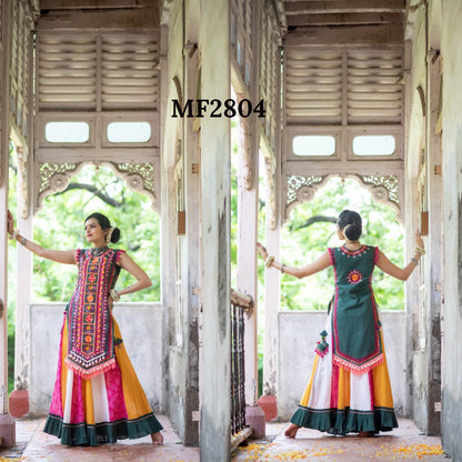 Mf 2800-2806 Msm Kurti Skirt Set