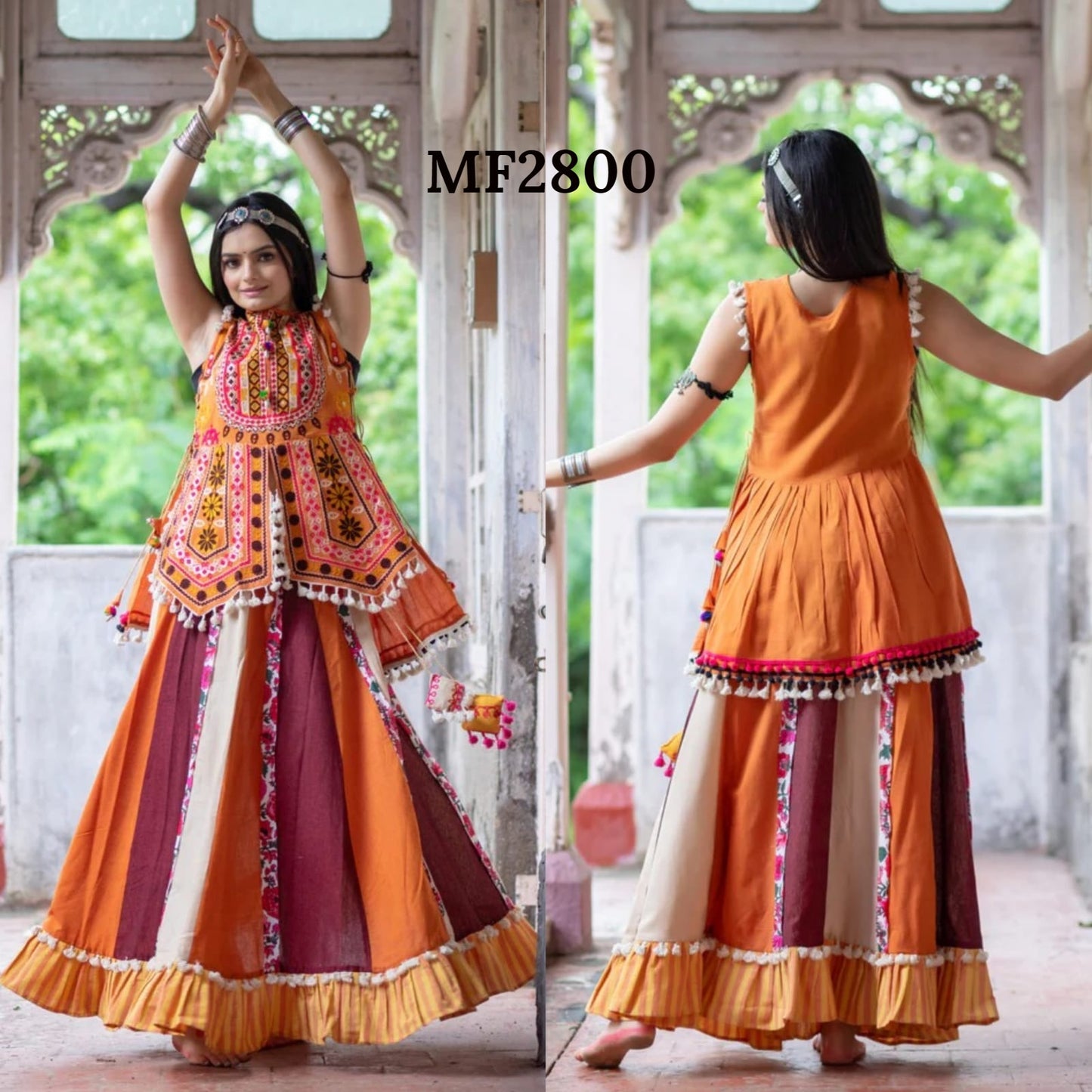 Mf 2800-2806 Msm Kurti Skirt Set