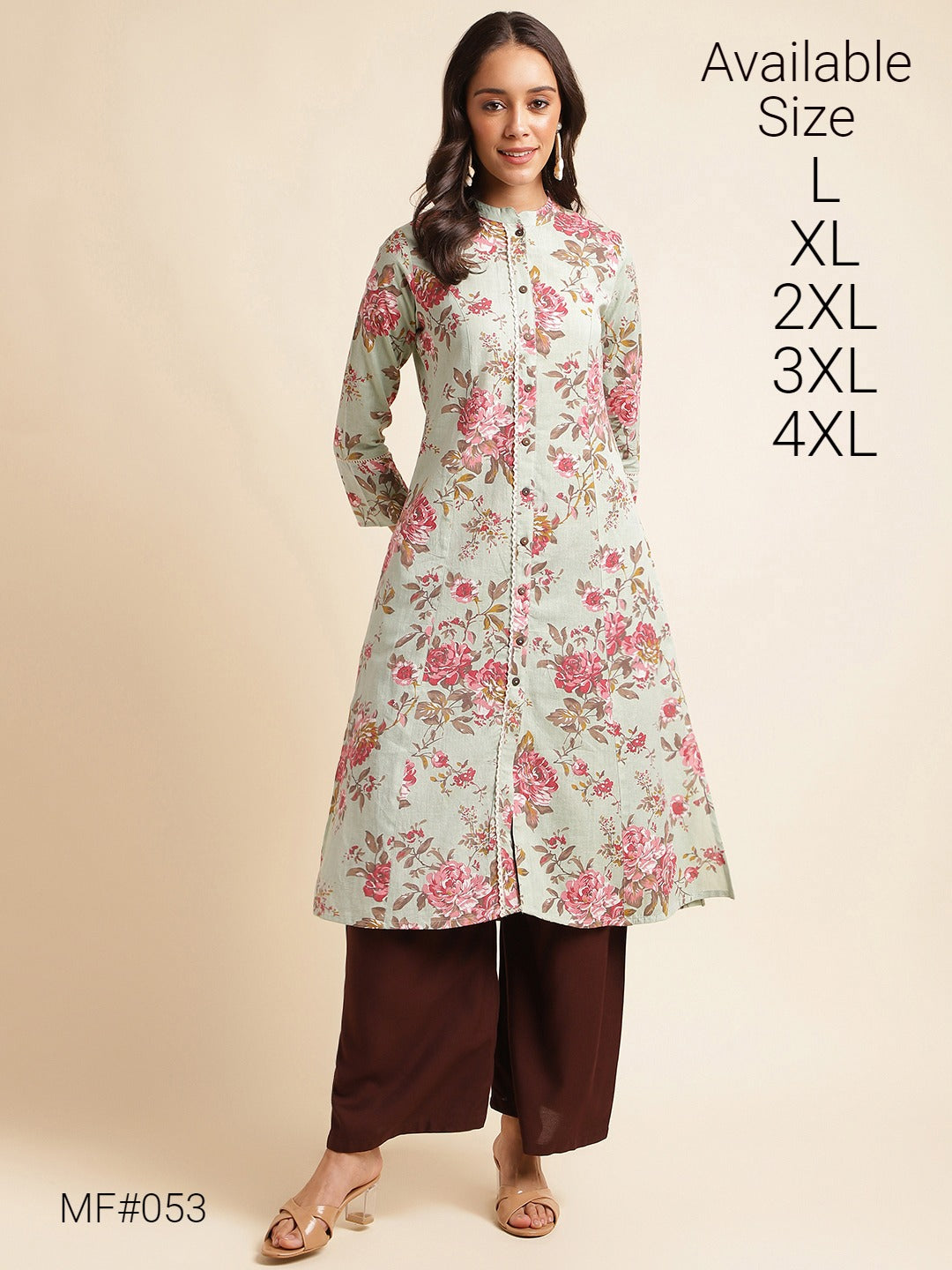 Mf 52-59 Msm Cotton Kurti Bottom Set