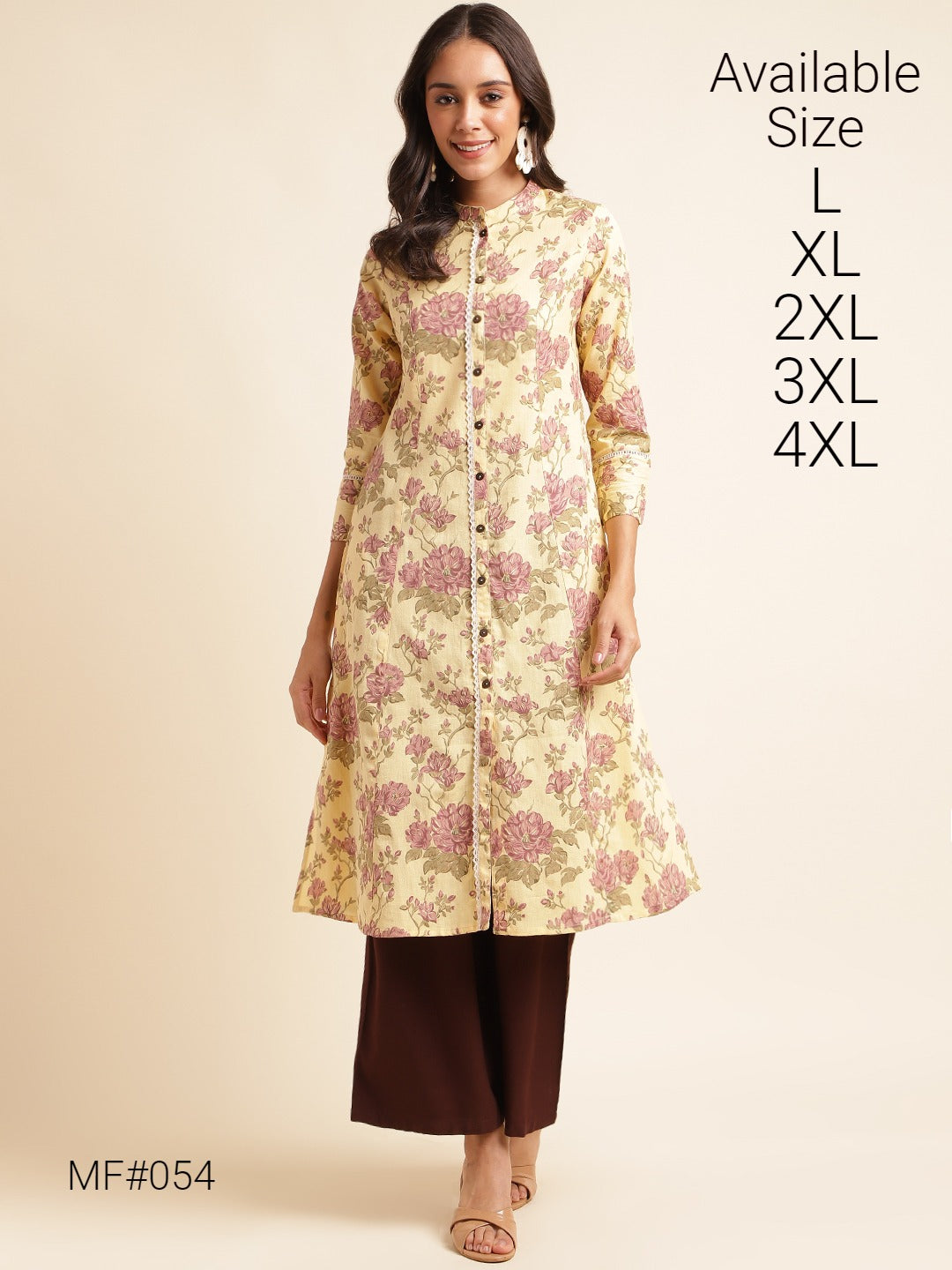 Mf 52-59 Msm Cotton Kurti Bottom Set