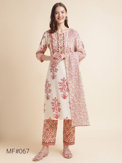 Mf 60-81 Msm Cotton Readymade Pant Style Suits