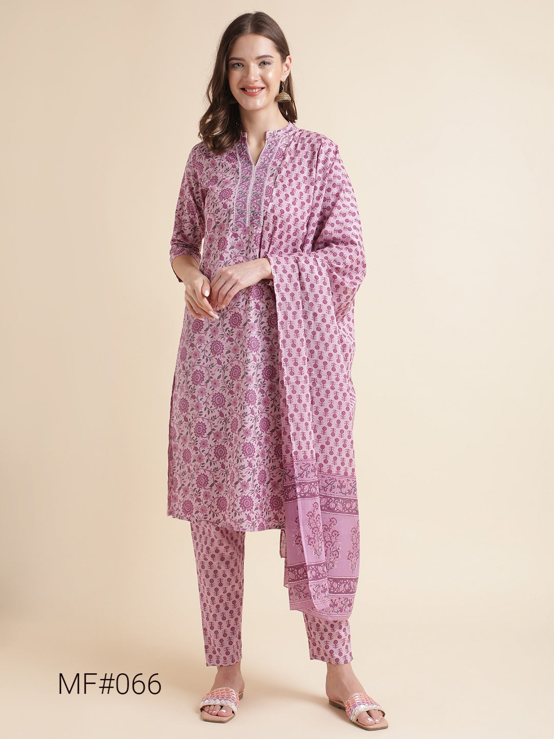 Mf 60-81 Msm Cotton Readymade Pant Style Suits