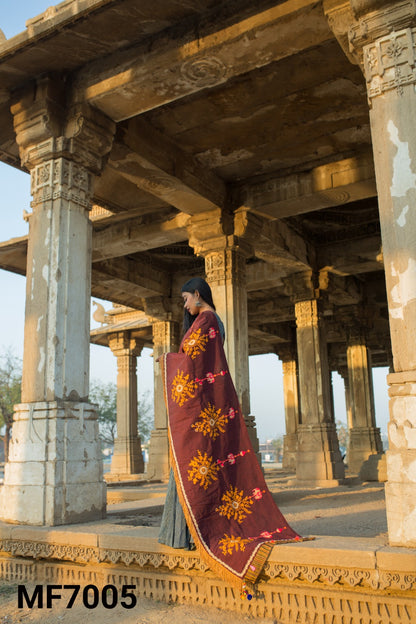 Mf 7001-7012 Msm Cotton Khadi Designer Stoles