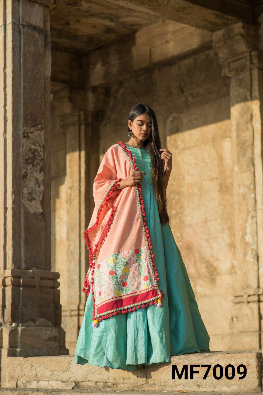 Mf 7001-7012 Msm Cotton Khadi Designer Stoles