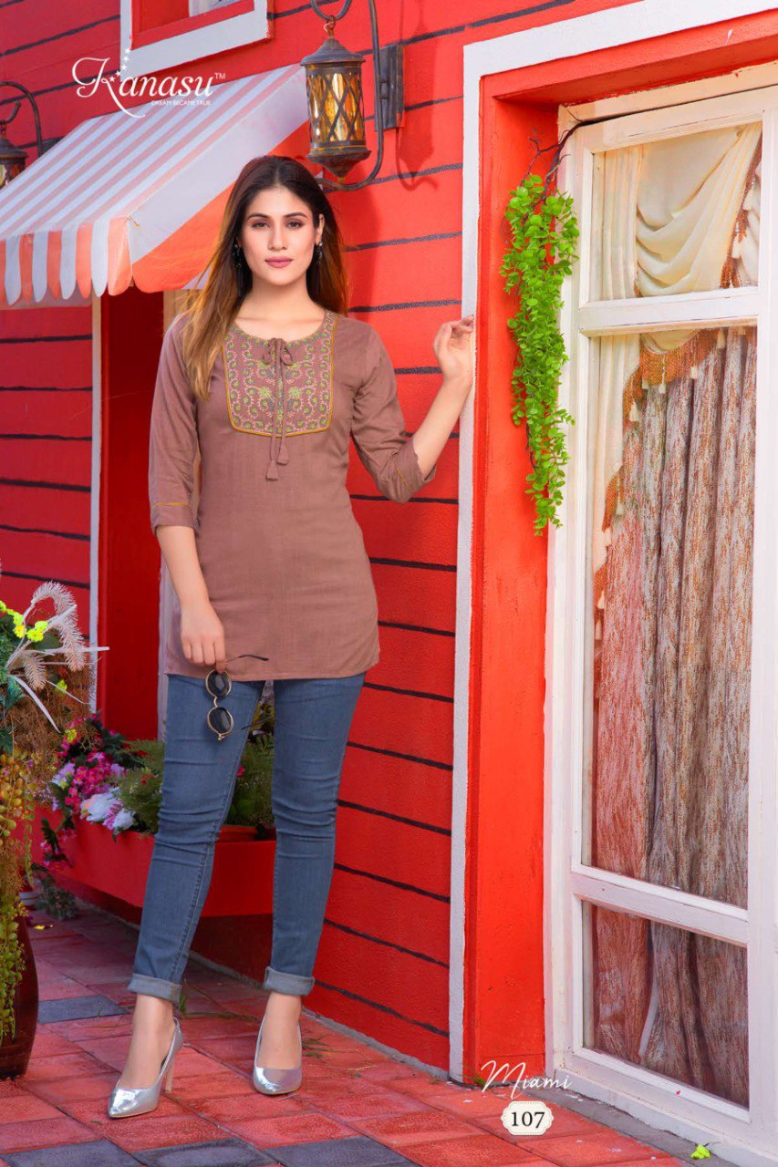 Miami Kanasu Rayon Short Kurtis