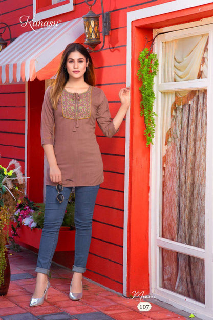 Miami Kanasu Rayon Short Kurtis