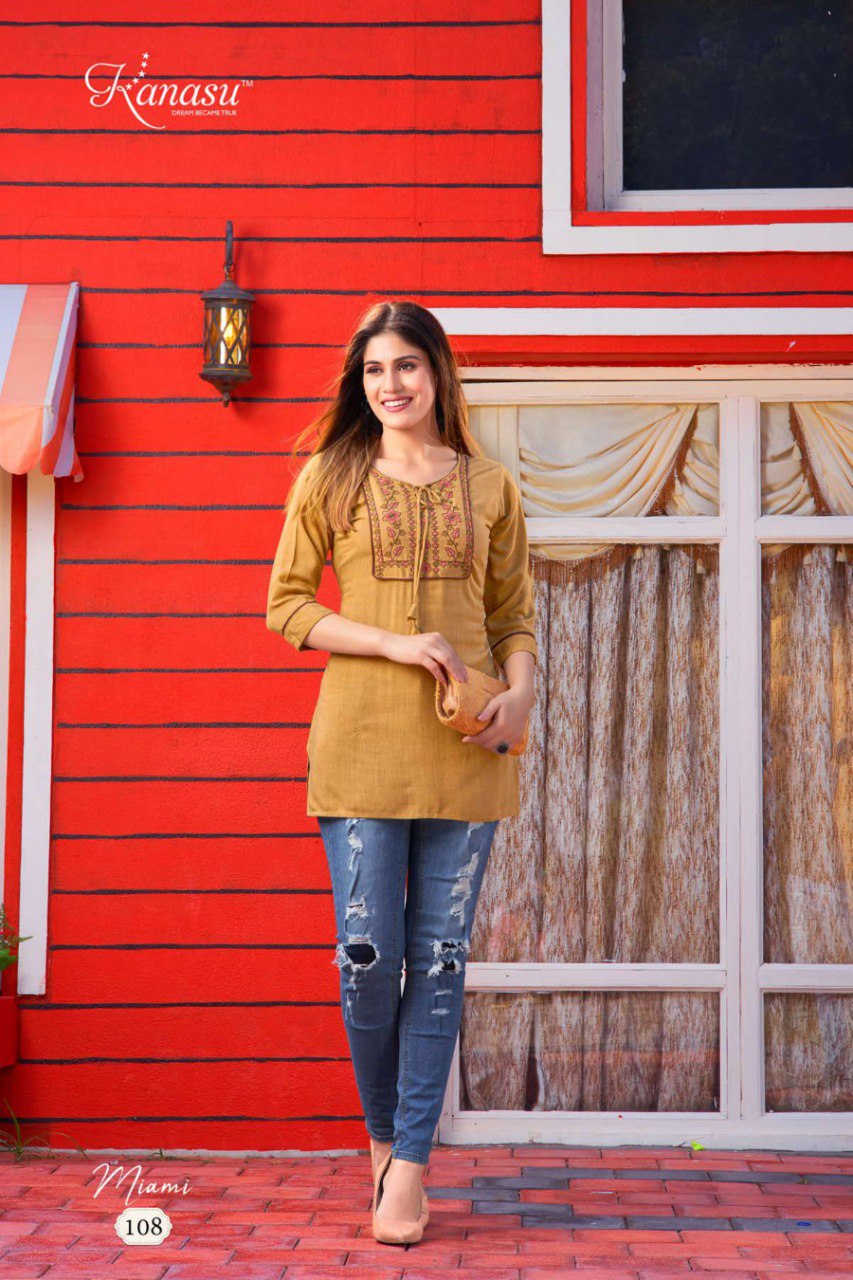 Miami Kanasu Rayon Short Kurtis