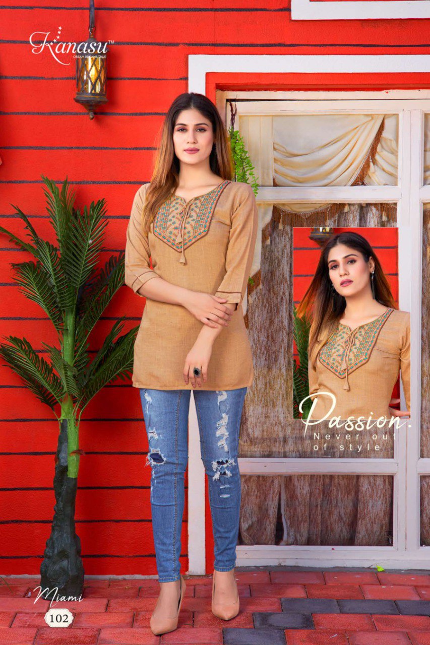Miami Kanasu Rayon Short Kurtis