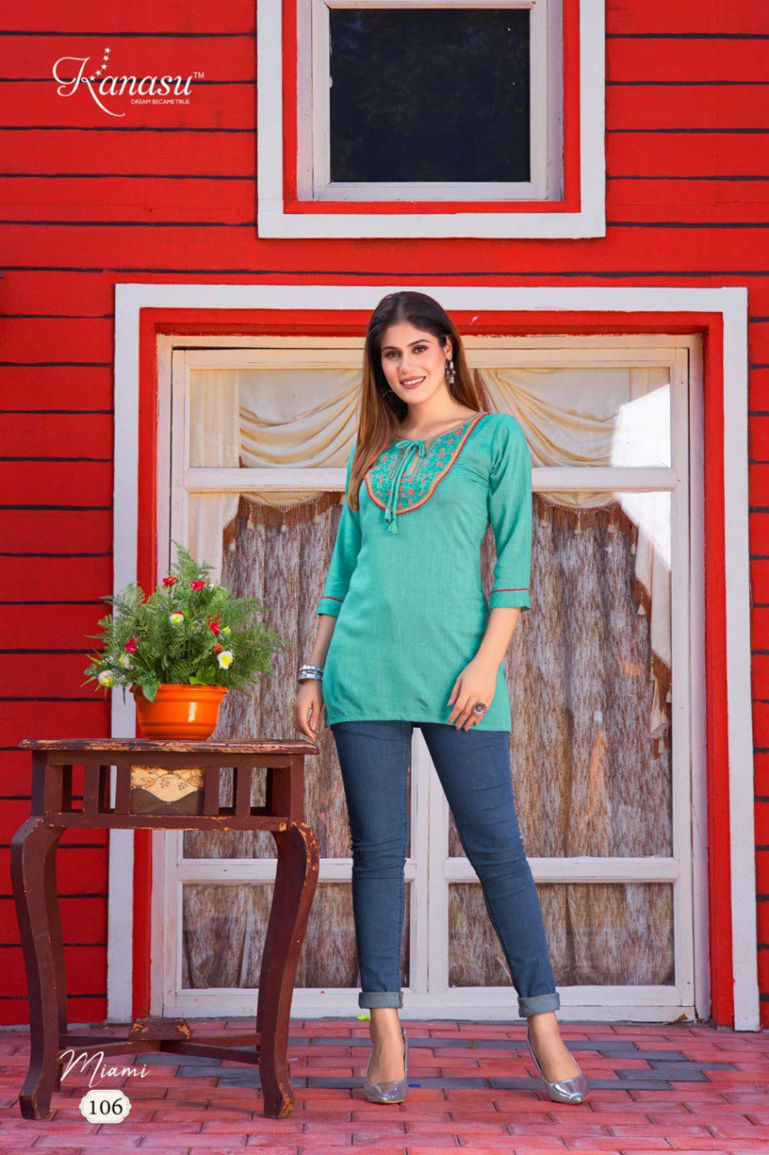 Miami Kanasu Rayon Short Kurtis