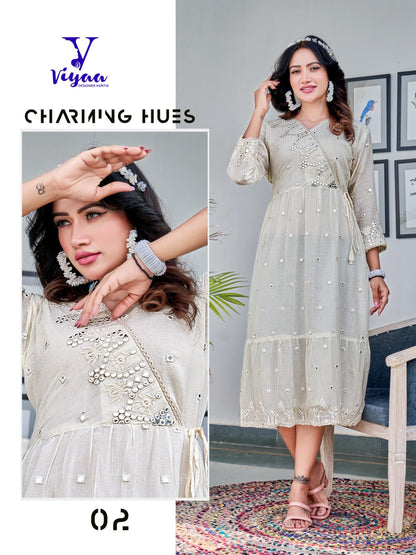 Milky Mul Mul Viyaa Cotton Mull Anarkali Kurtis