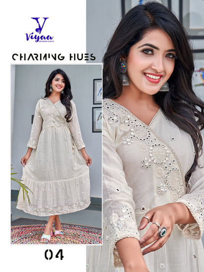 Milky Mul Mul Viyaa Cotton Mull Anarkali Kurtis