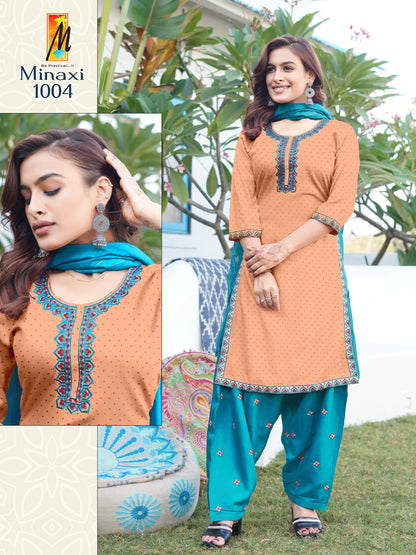 Minaxi Master Rayon Readymade Salwar Suits