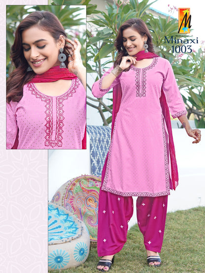 Minaxi Master Rayon Readymade Salwar Suits