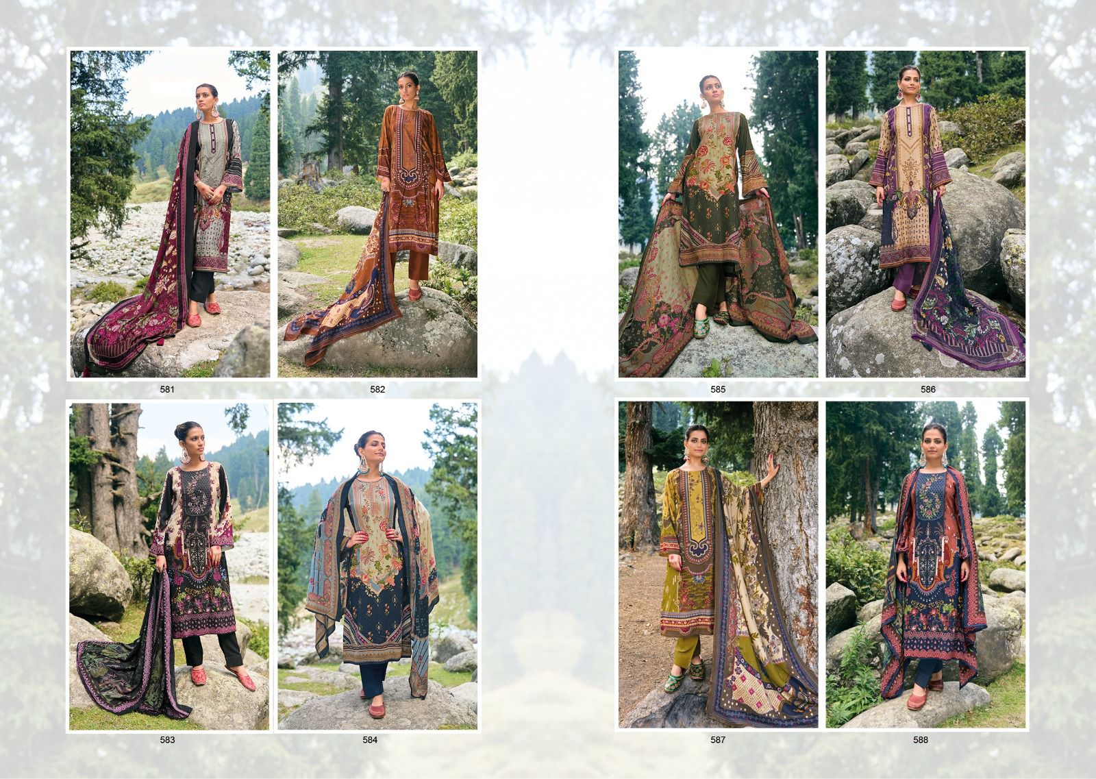 Minhal Kilory Pashmina Suits