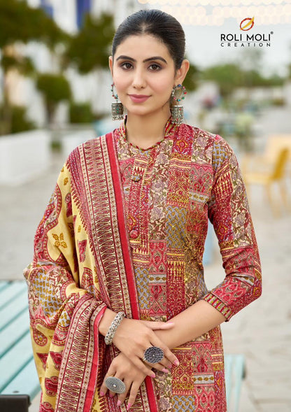 Mirah Roli Moli Pashmina Suits