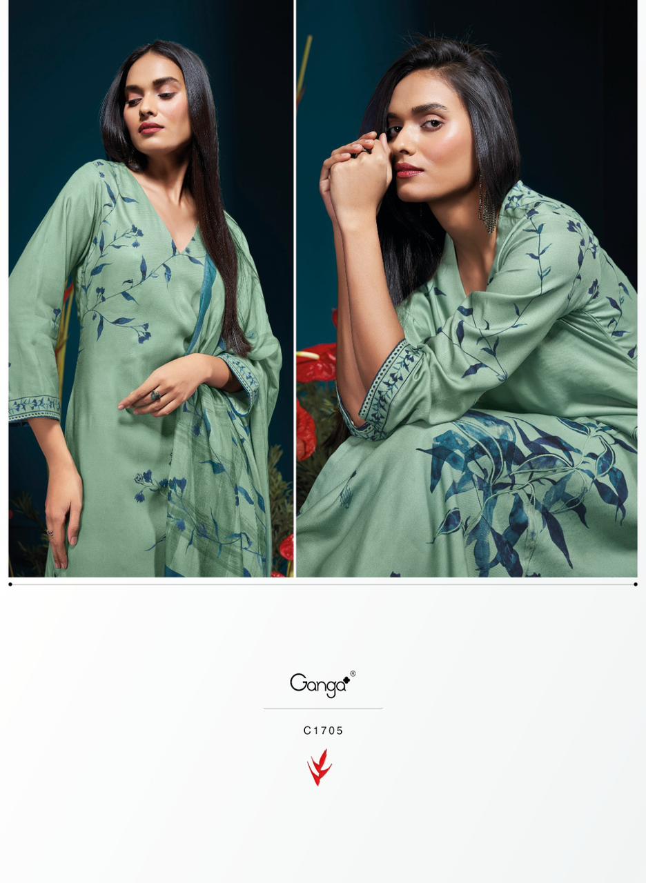 Mirela Ganga Pashmina Suits