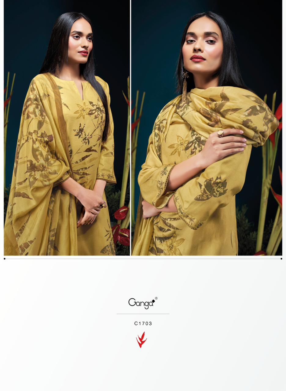 Mirela Ganga Pashmina Suits