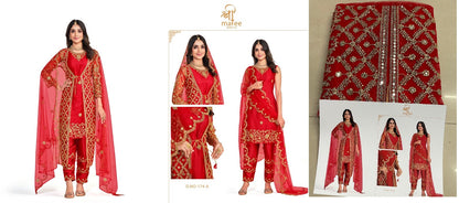 Mirror Vol 15 Shree Matee Fashion Butterfly Net Semi Stitched Suits