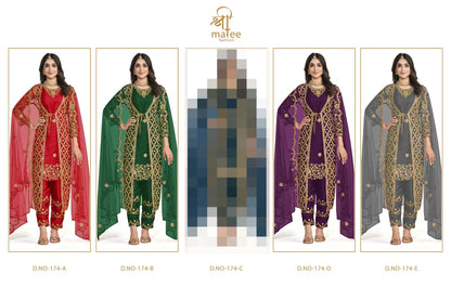 Mirror Vol 15 Shree Matee Fashion Butterfly Net Semi Stitched Suits