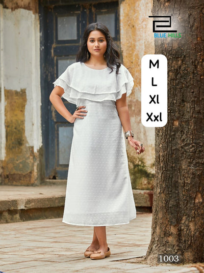 Miss India Bluehills Georgette Midi Dress