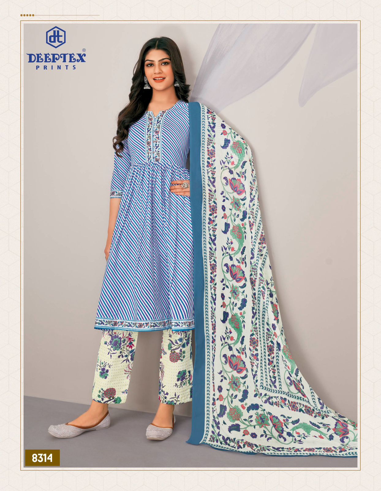 Miss India Vol 83 Deeptex Prints Cotton Dress Material