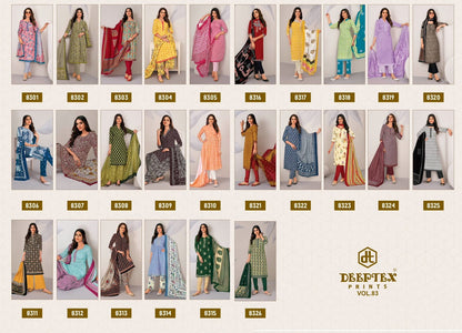 Miss India Vol 83 Deeptex Prints Cotton Dress Material