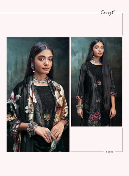 Miwa Ganga Velvet Suits