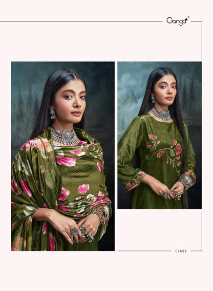 Miwa Ganga Velvet Suits