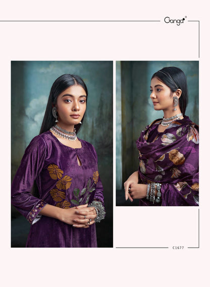 Miwa Ganga Velvet Suits