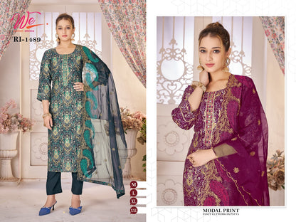 Modal Print Women Ethnics Readymade Pant Style Suits