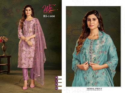 Modal Print Women Ethnics Readymade Pant Style Suits