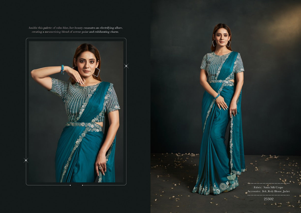 Moh-Manthan-Enigma Mahotsav Organza Sarees