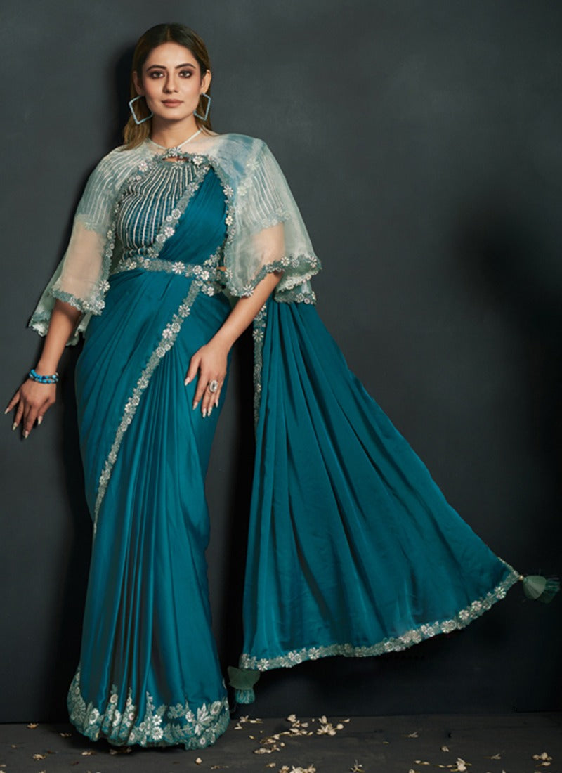 Moh-Manthan-Enigma Mahotsav Organza Sarees