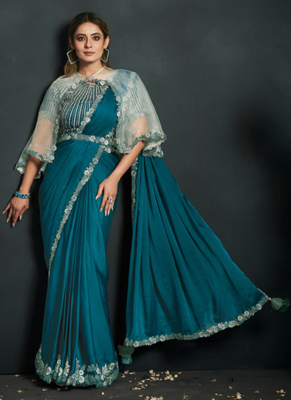 Moh-Manthan-Enigma Mahotsav Organza Sarees