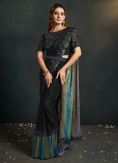 Moh-Manthan-Enigma Mahotsav Organza Sarees