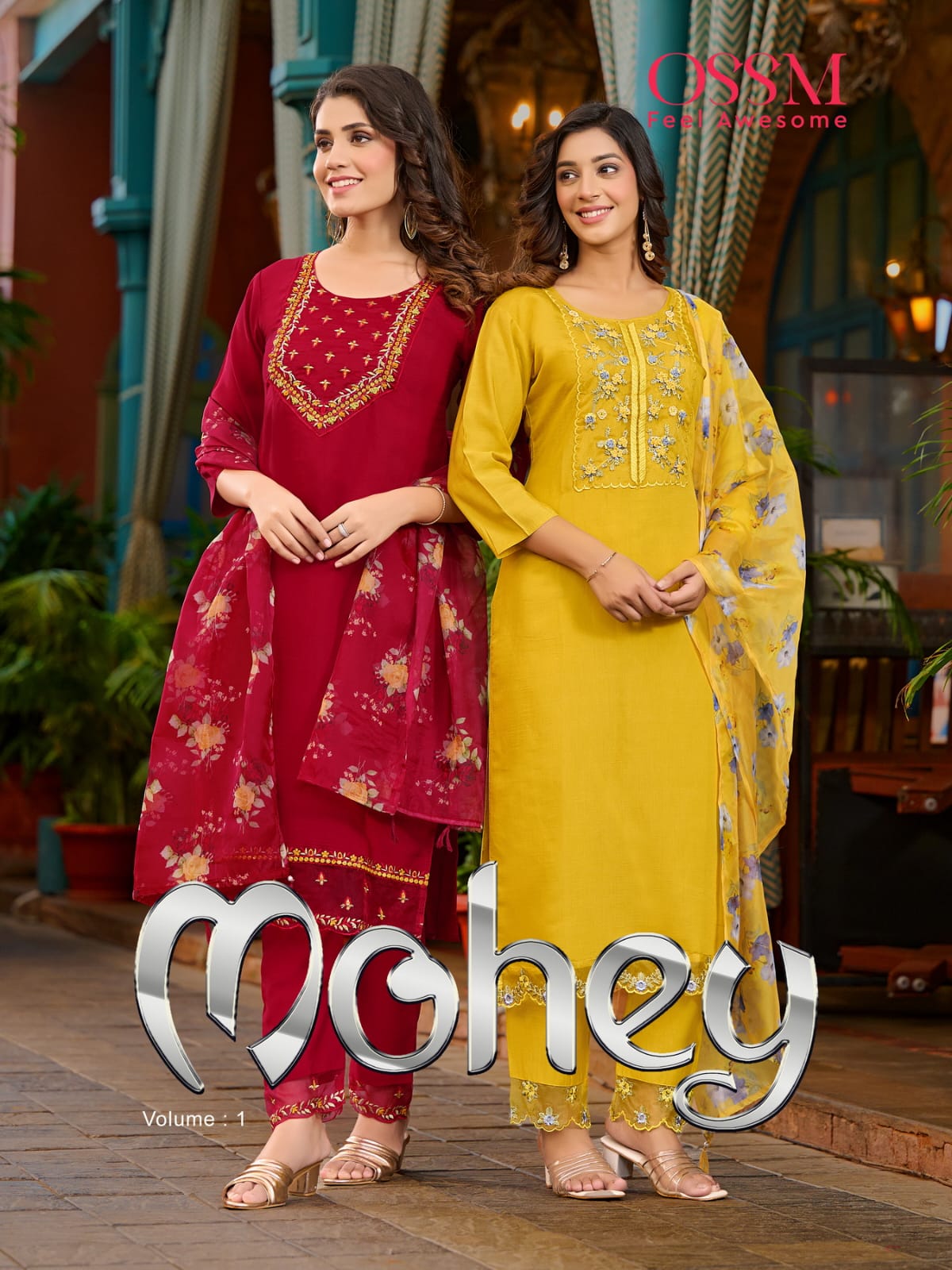 Mohey Vol 1 Ossm Viscose Readymade Pant Style Suits