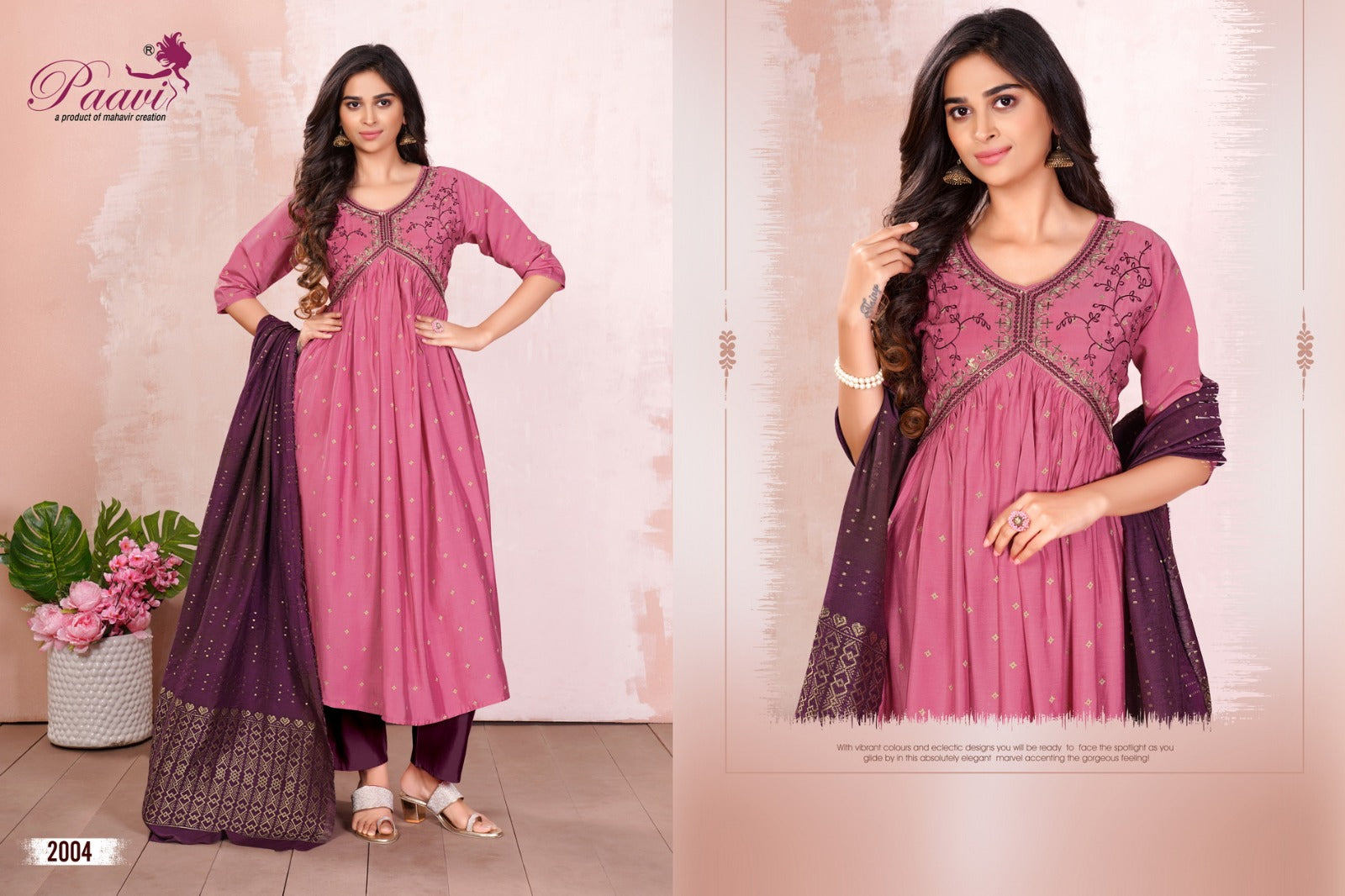 Mohini Paavi Modal Readymade Pant Style Suits