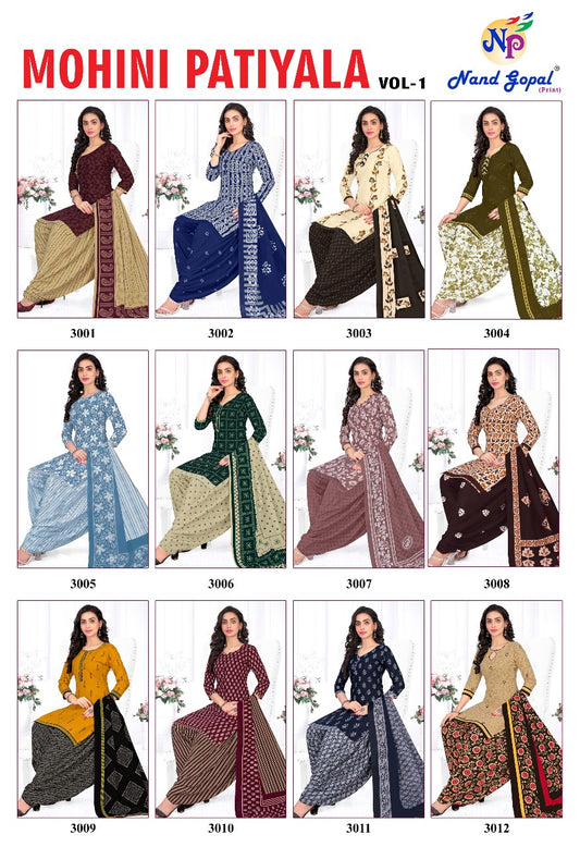 Mohini Vol 1 Nandgopal Cotton Patiyala Style Suits