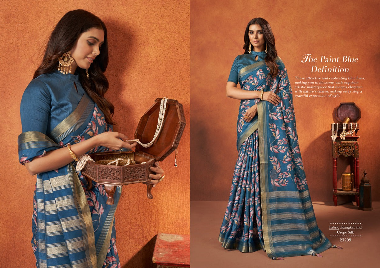 Mohmanthan-23200 Series Saachi Mahotsav Crepe Silk Sarees
