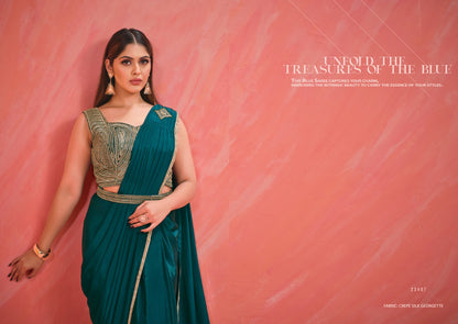 Mohmanthan-23400-Elegancia Mahotsav Organza Sarees