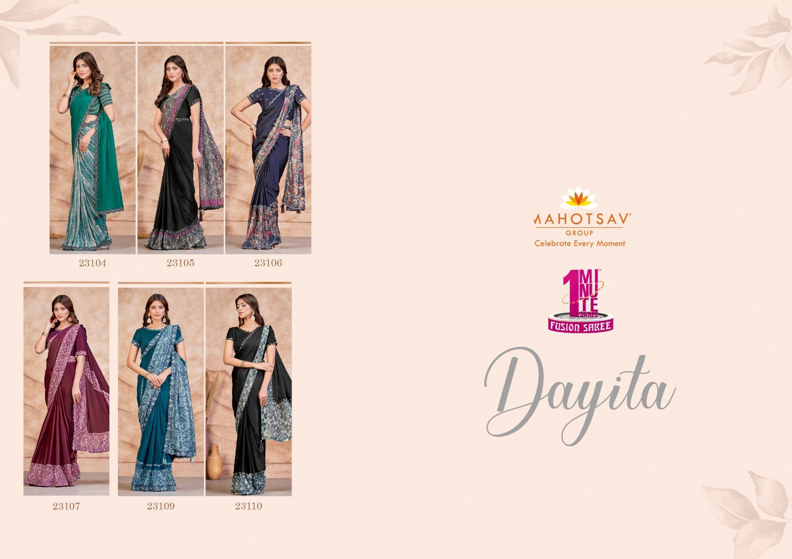 Mohmanthan-Dayita Mahotsav Satin Crepe Sarees