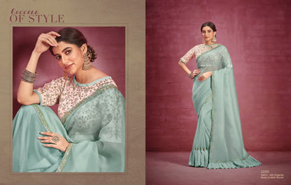 Mohmanthan 22500 Nurvi Mahotsav Raw Silk Sarees