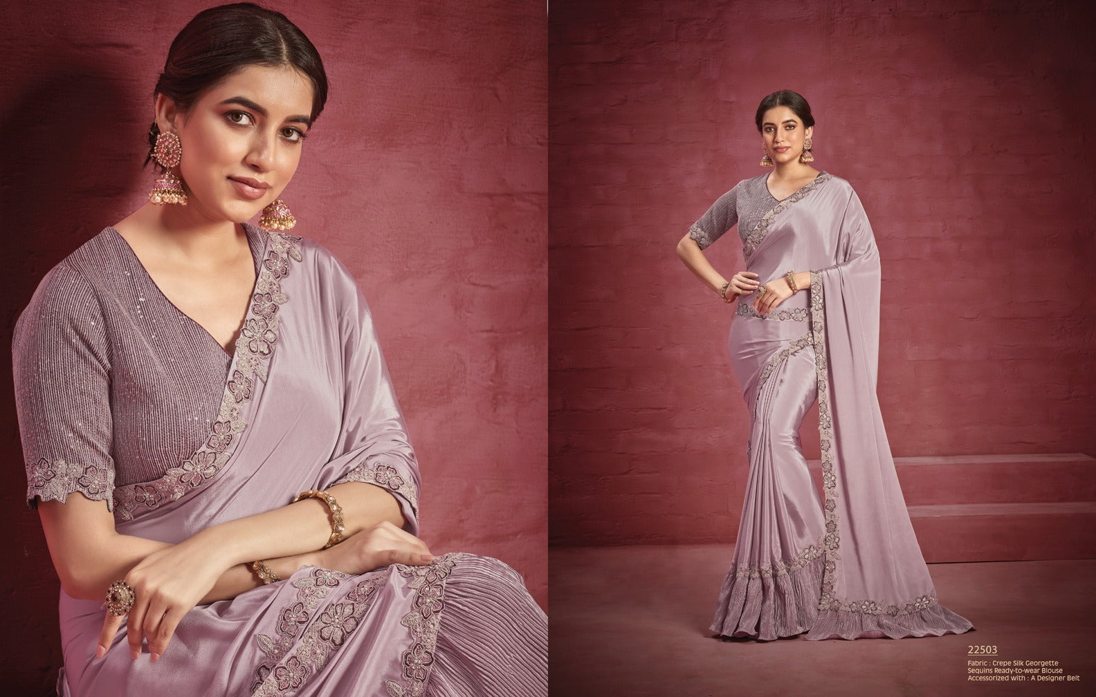Mohmanthan 22500 Nurvi Mahotsav Raw Silk Sarees