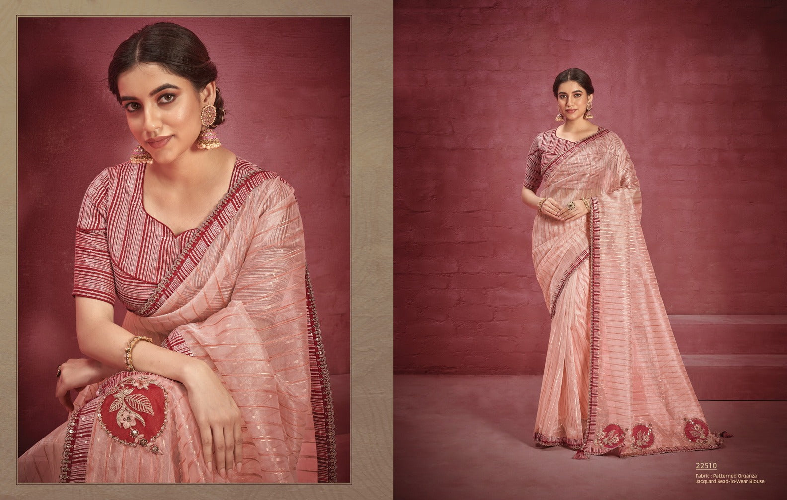 Mohmanthan 22500 Nurvi Mahotsav Raw Silk Sarees