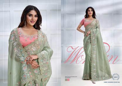 Mohmanthan 23500 Series Majestica Mahotsav Sarees
