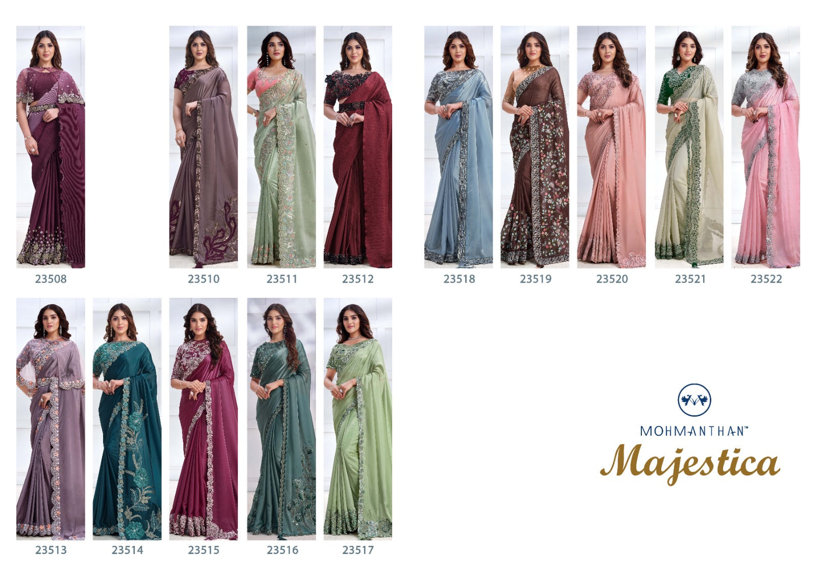 Mohmanthan 23500 Series Majestica Mahotsav Sarees