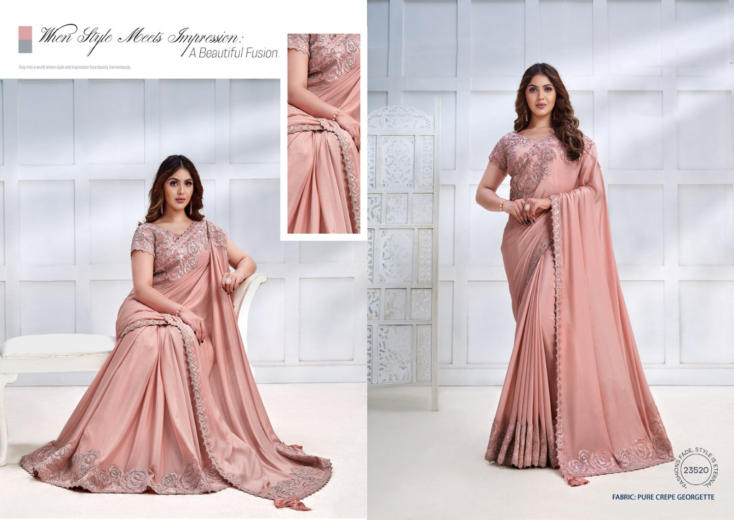 Mohmanthan 23500 Series Majestica Mahotsav Sarees