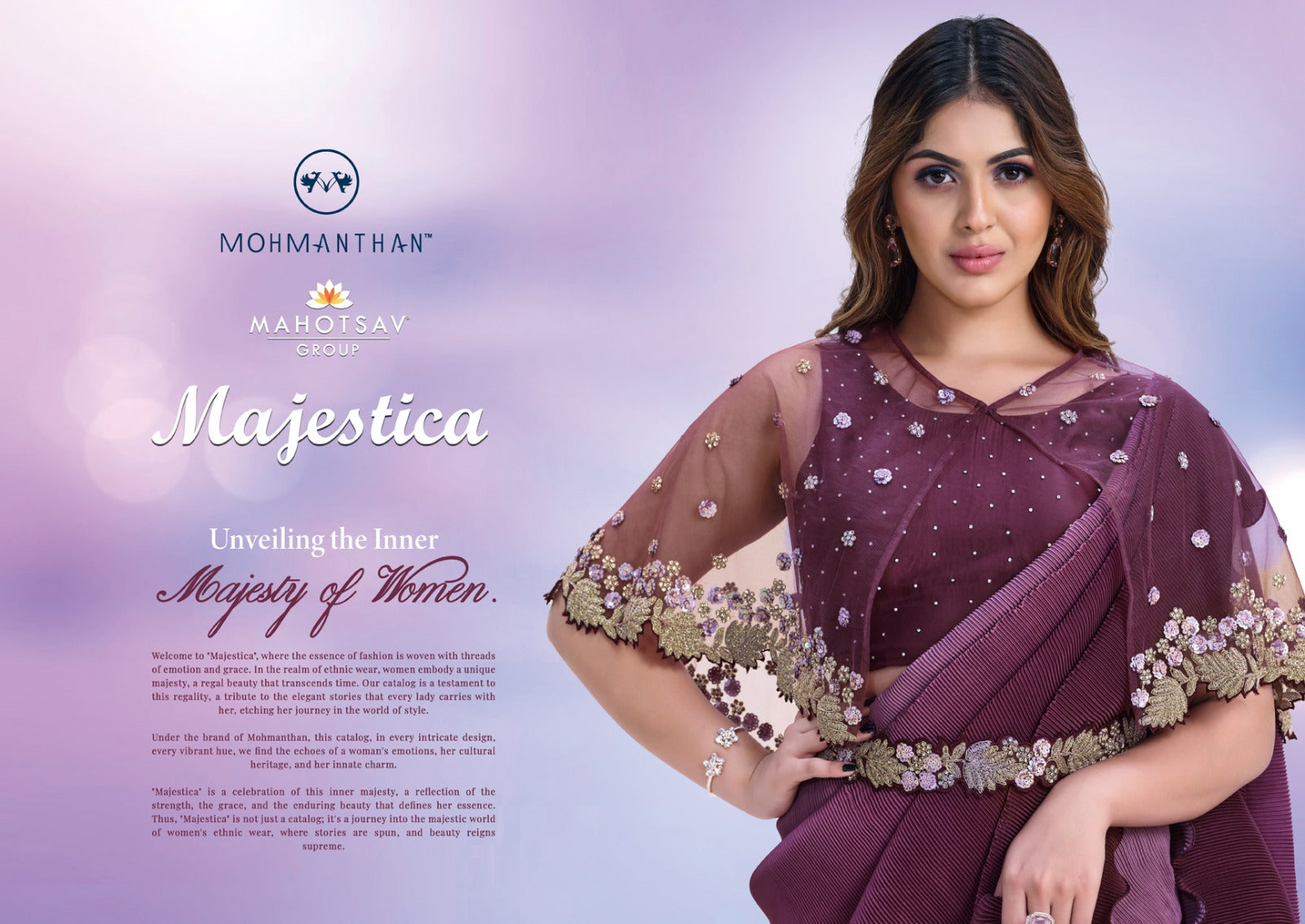 Mohmanthan 23500 Series Majestica Mahotsav Sarees