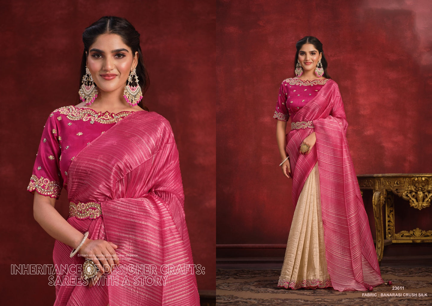 Mohmanthan 23600 Kimaya Mahotsav Sarees