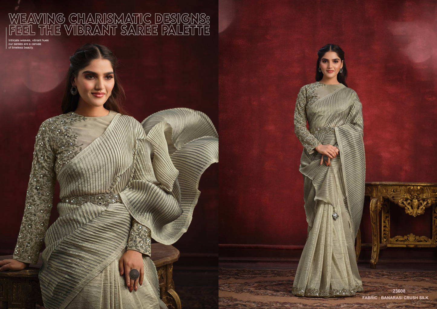 Mohmanthan 23600 Kimaya Mahotsav Sarees